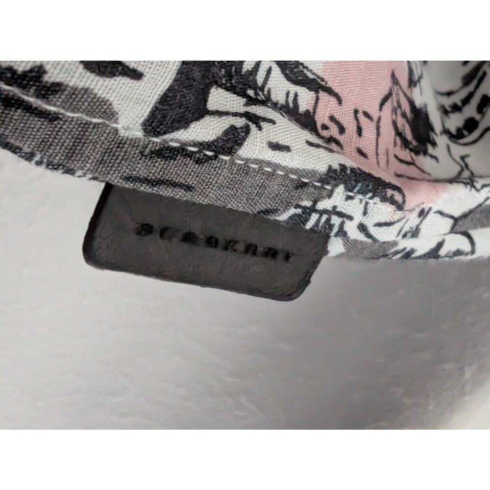 Burberry Men's Linen Graphic Sketch Print Button-down Size Large Gray Pink - Picture 5 of 10